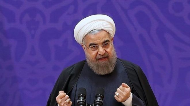 روحانی از امریکا شکایت می‌کند