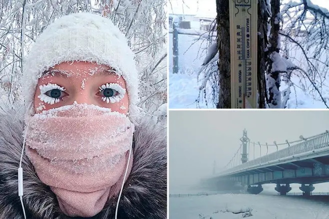 رسیدن دمای هوا در سردترین روستای جهان به ۶۰ درجه زیر صفر